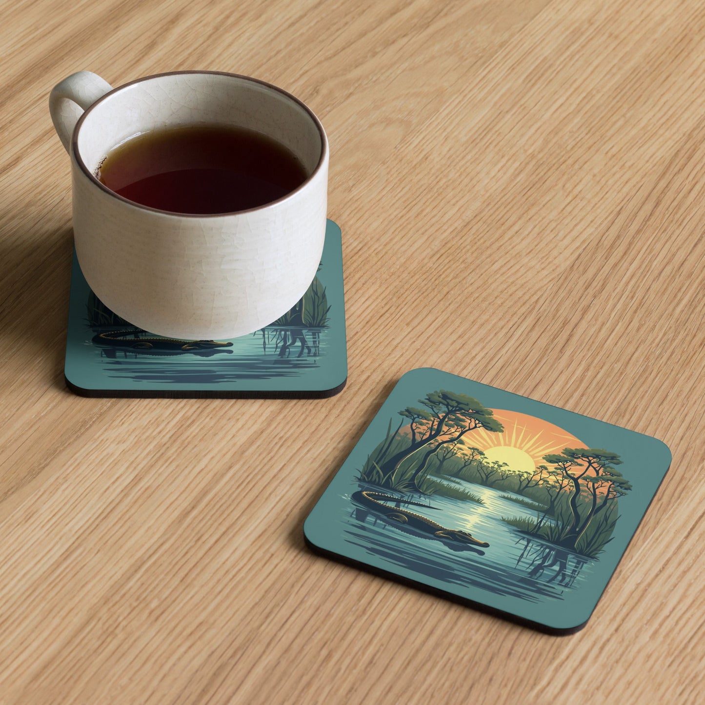 Alligator Cork - Back Coaster - Coasters - Discovery Co.