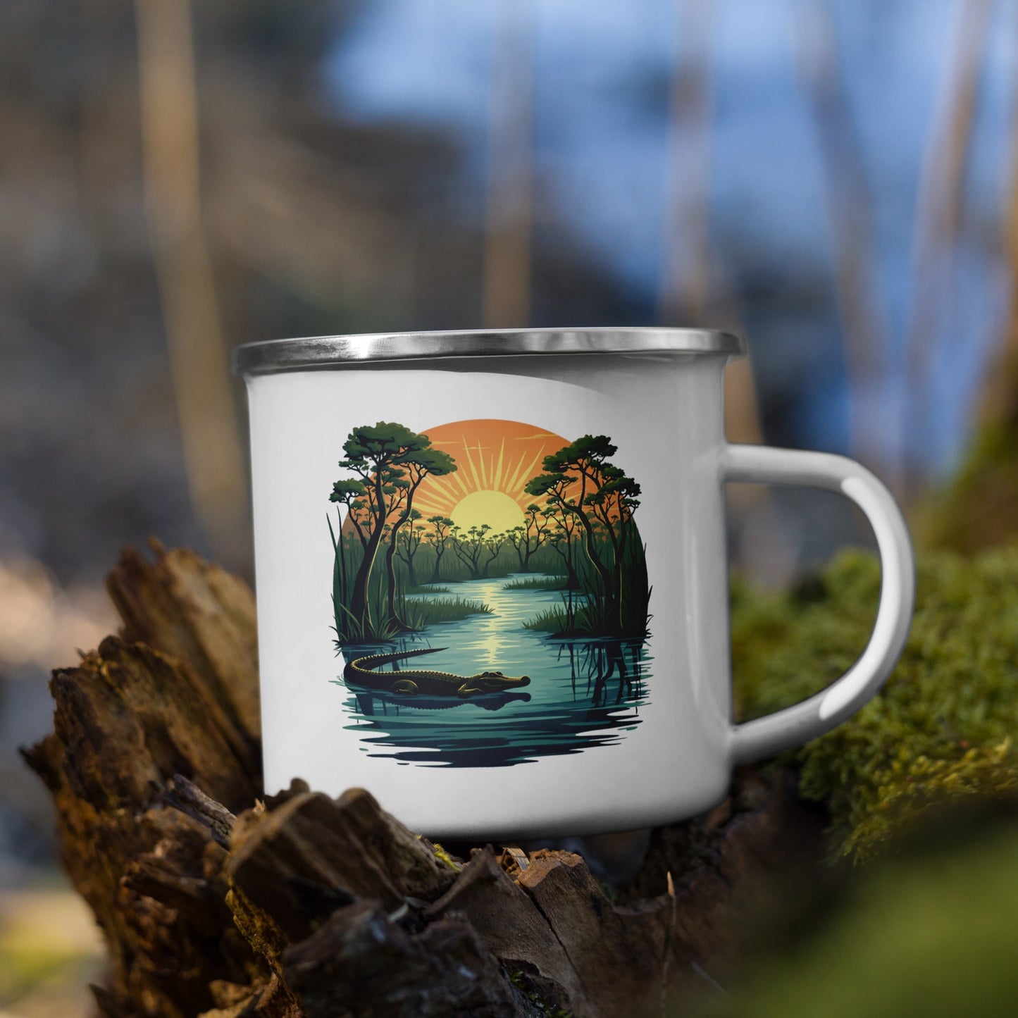 Alligator Enamel Mug - Mugs - Discovery Co.