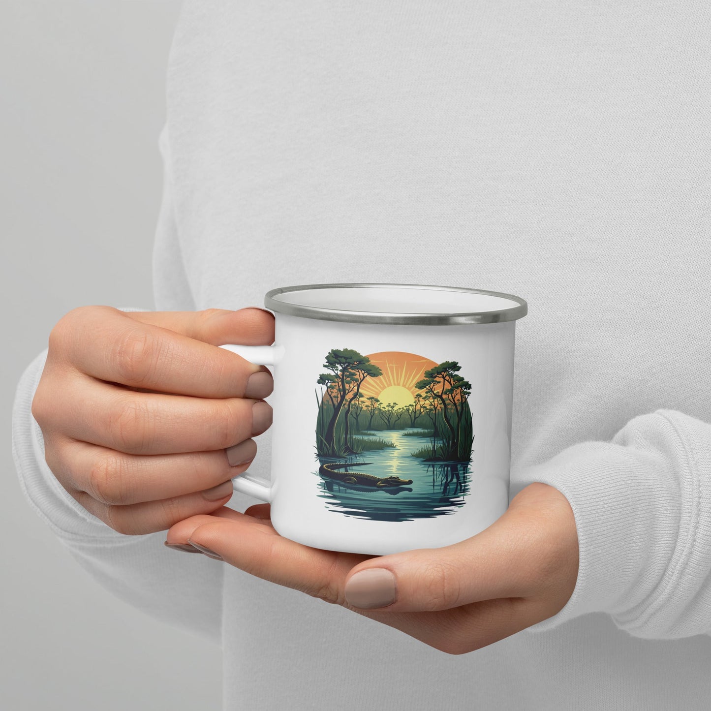 Alligator Enamel Mug - Mugs - Discovery Co.