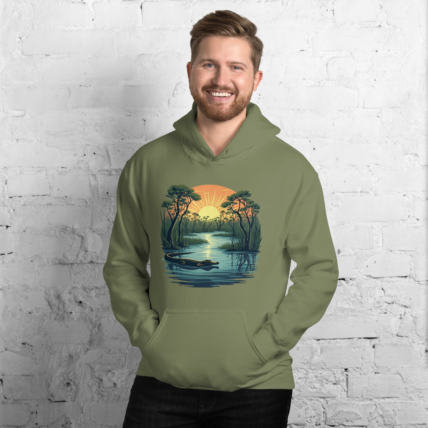 Alligator Men's (Unisex) Hoodie - Hoodies - Discovery Co.