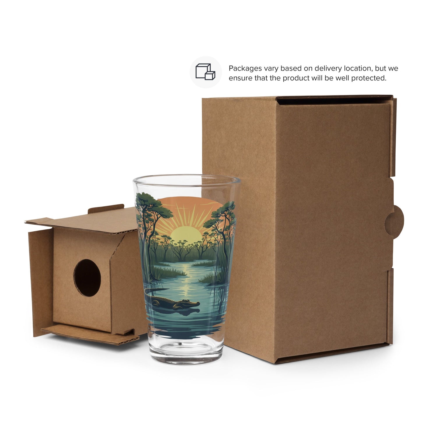 Alligator Pint Glass - Beer Glass - Discovery Co.