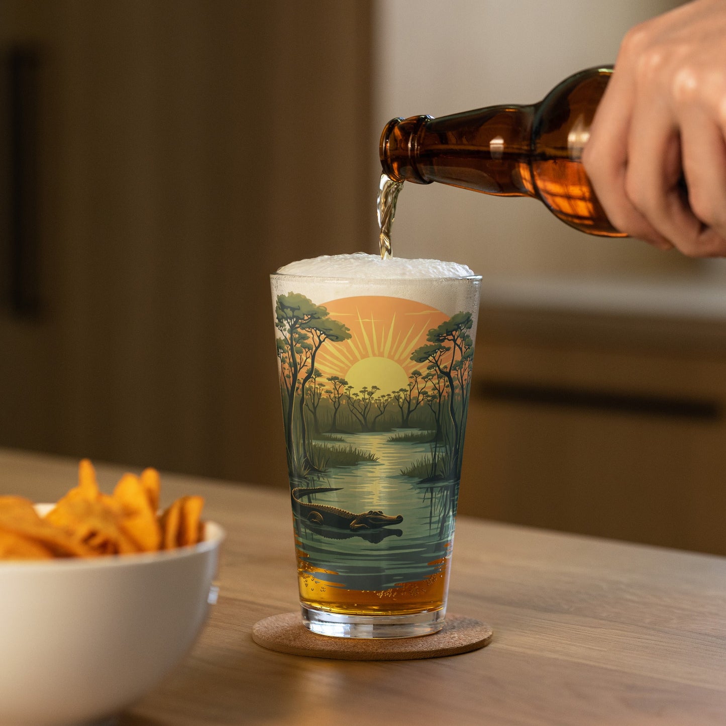 Alligator Pint Glass - Beer Glass - Discovery Co.
