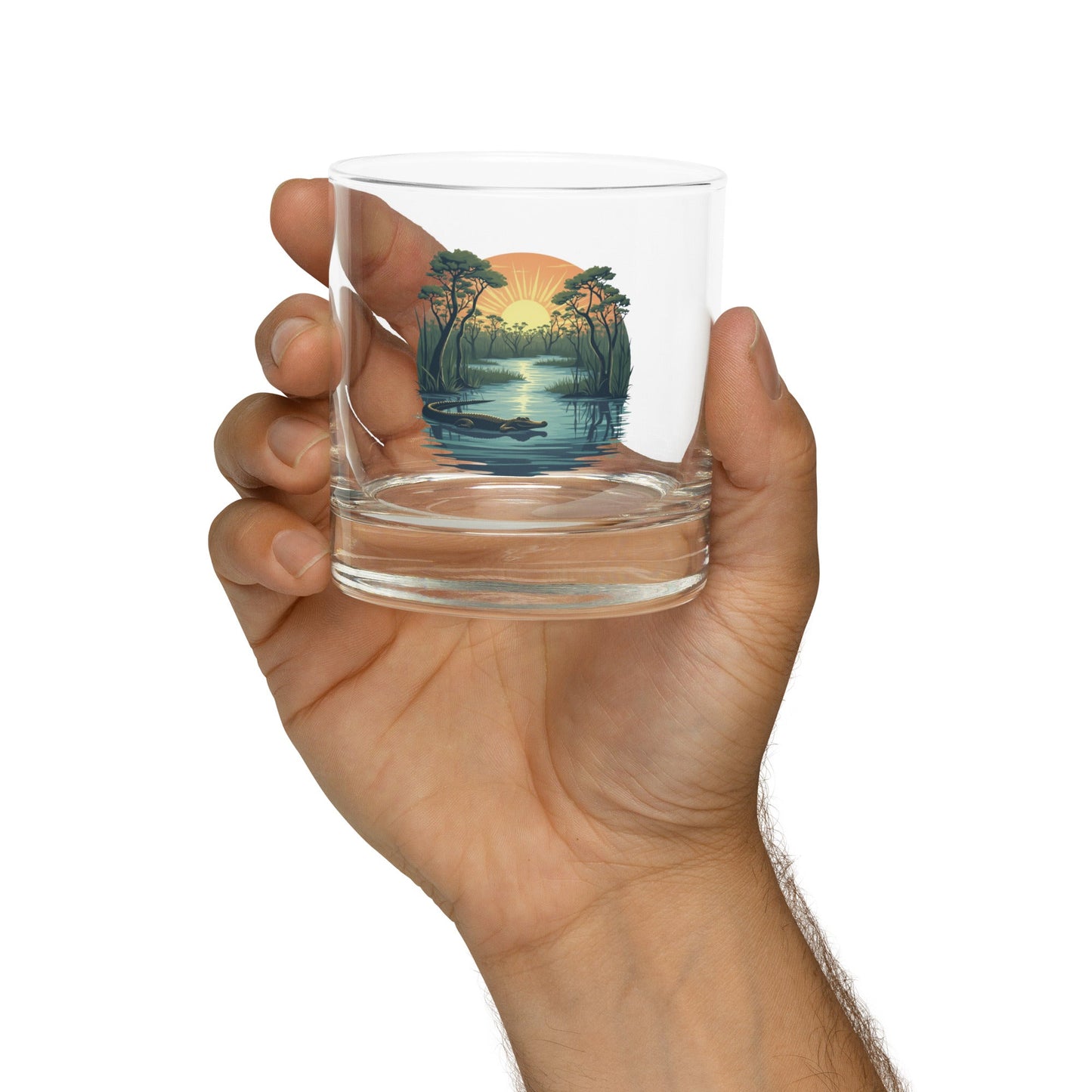 Alligator Rocks Glass - Rocks Glass - Discovery Co.