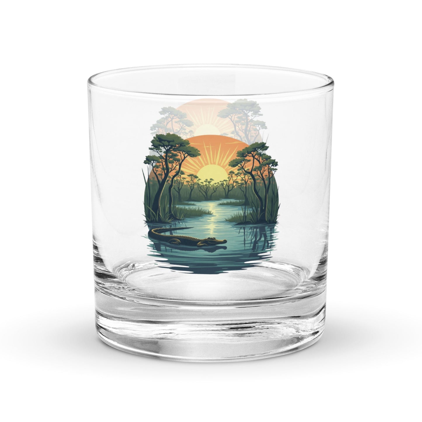 Alligator Rocks Glass - Rocks Glass - Discovery Co.