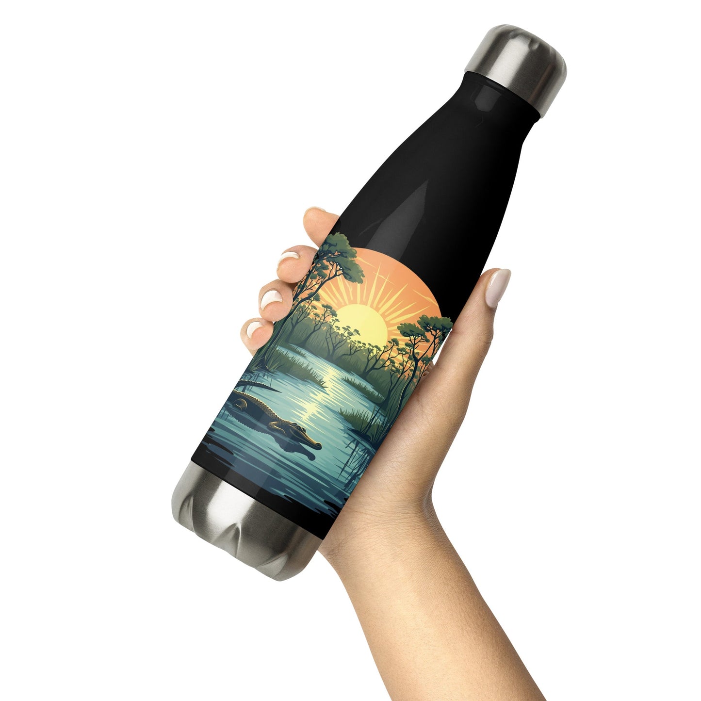 Alligator Stainless Steel Water Bottle - Stainless Steel Water Bottle - Discovery Co.