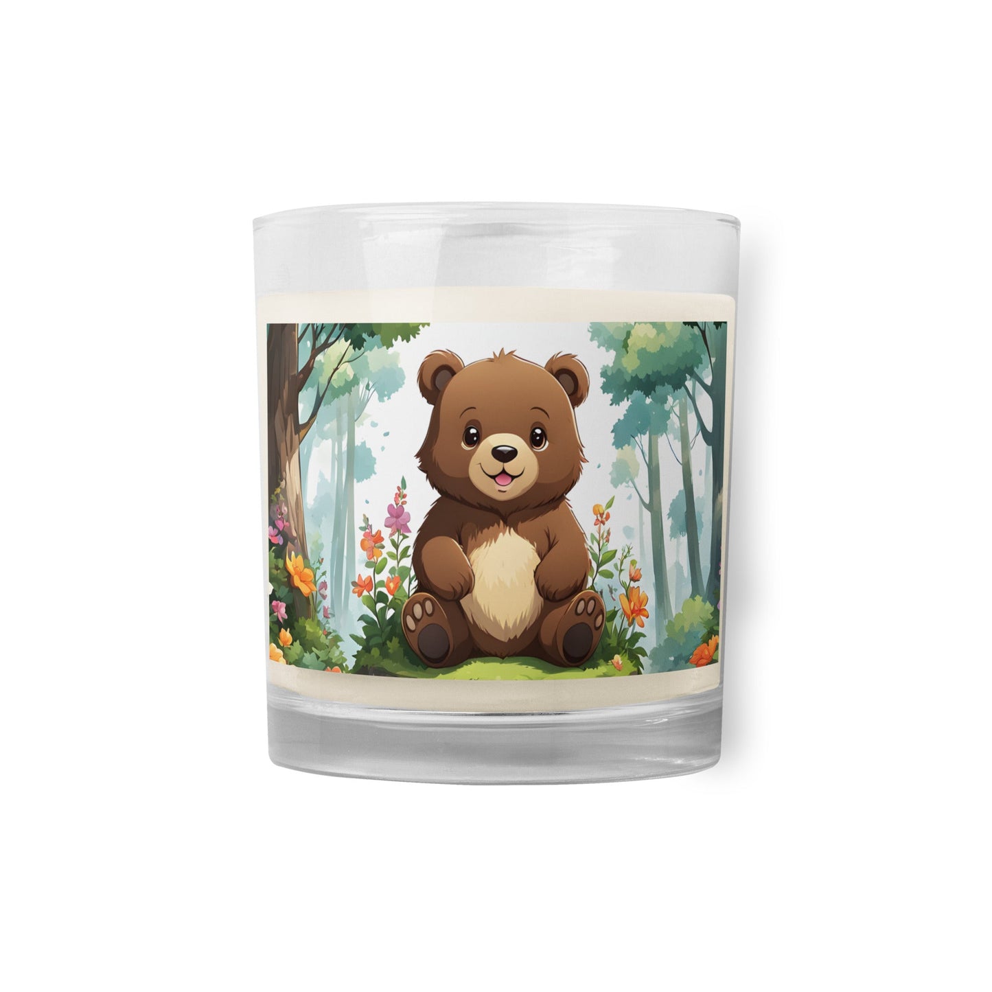 Anime Bear Glass Jar Soy Wax Candle - Candles - Discovery Co.