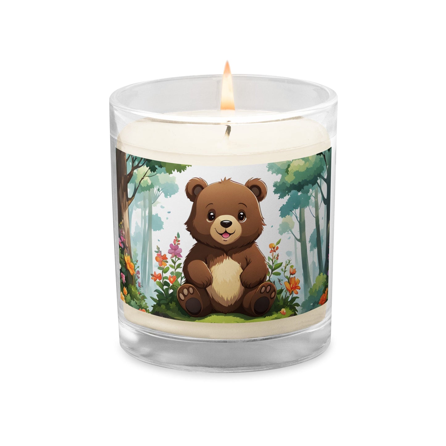 Anime Bear Glass Jar Soy Wax Candle - Candles - Discovery Co.