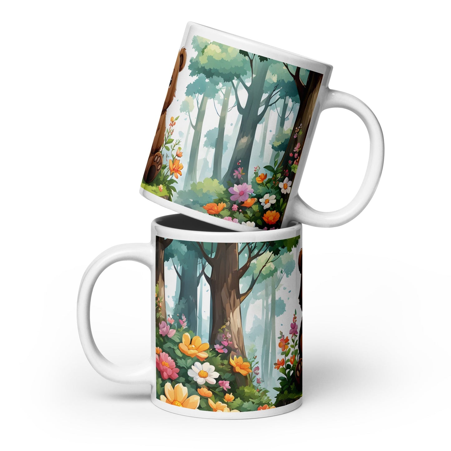 Anime Bear White Glossy Mug (11 oz, 15 oz, 20 oz) - Mugs - Discovery Co.