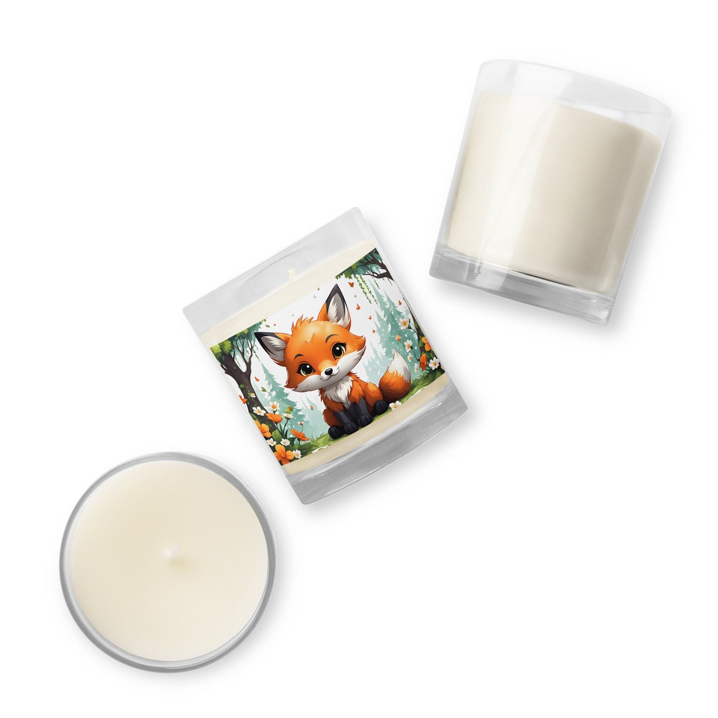 Anime Fox Glass Jar Soy Wax Candle - Candles - Discovery Co.