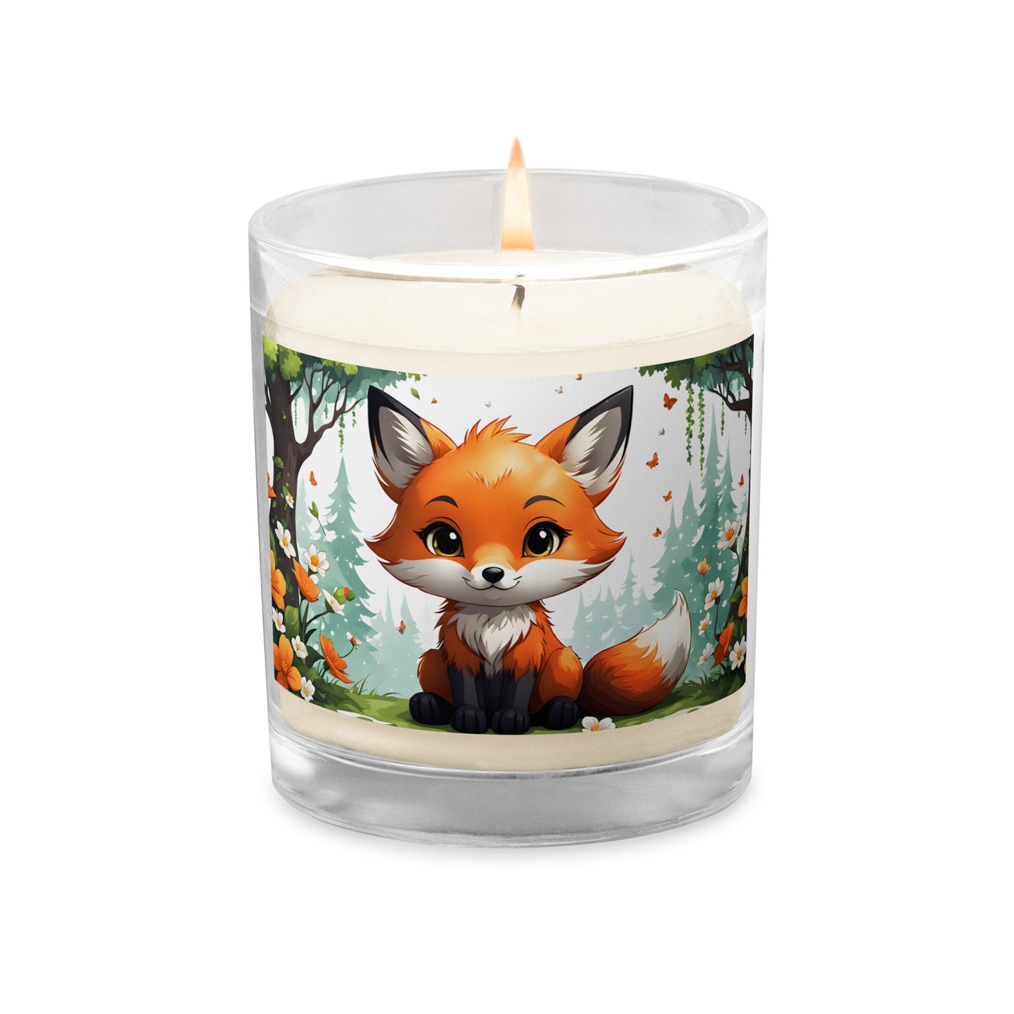 Anime Fox Glass Jar Soy Wax Candle - Candles - Discovery Co.