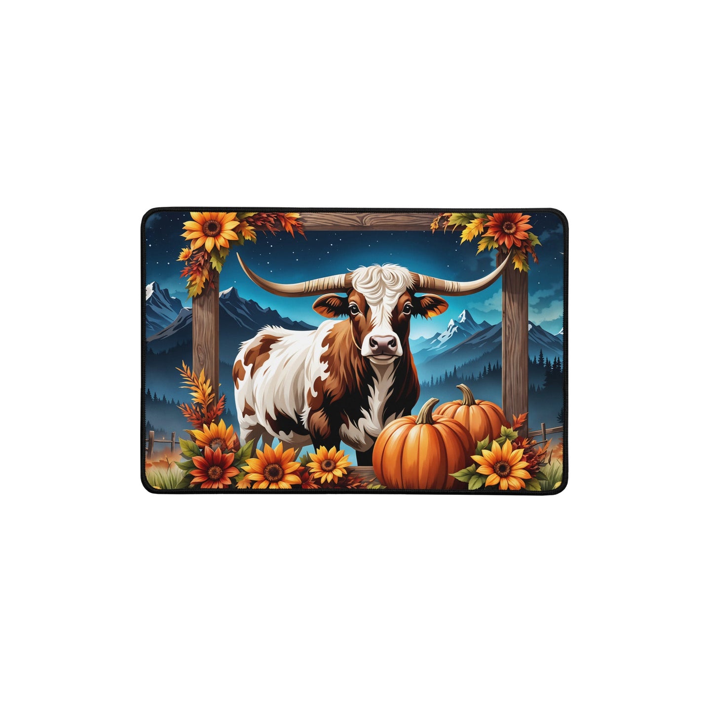 Autumn Longhorn Desk Mat - Mouse Pads - Discovery Co.