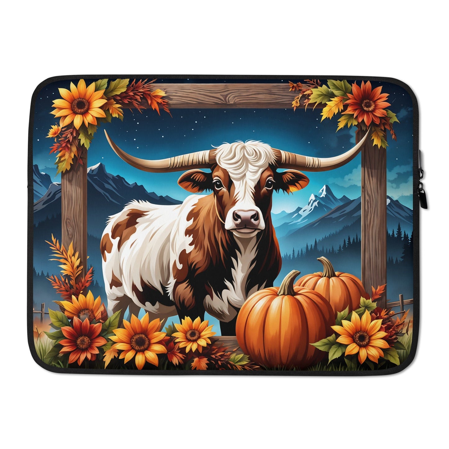 Autumn Longhorn Laptop Sleeve - Laptop Cases - Discovery Co.