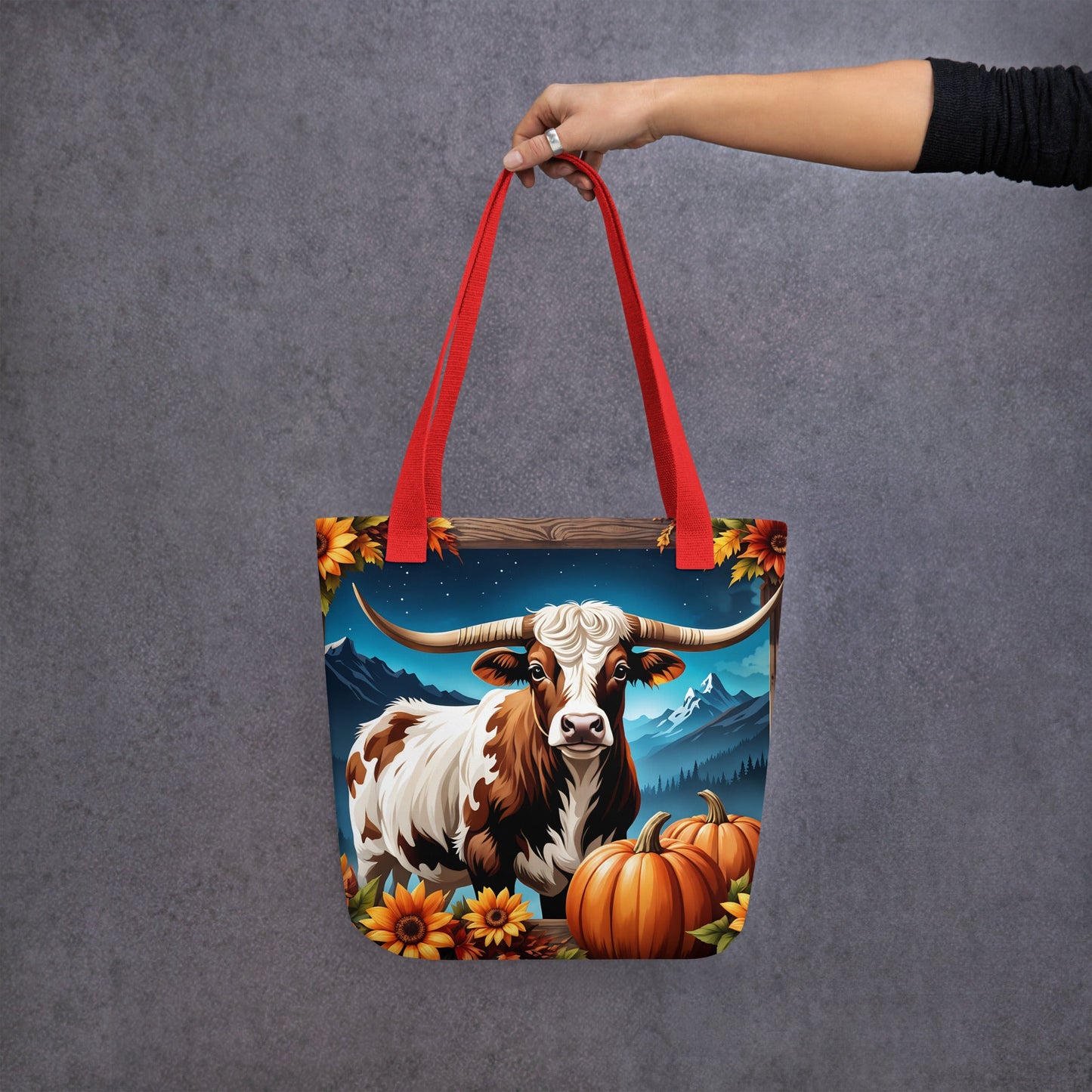 Autumn Longhorn Tote Bag - Tote Bags - Discovery Co.