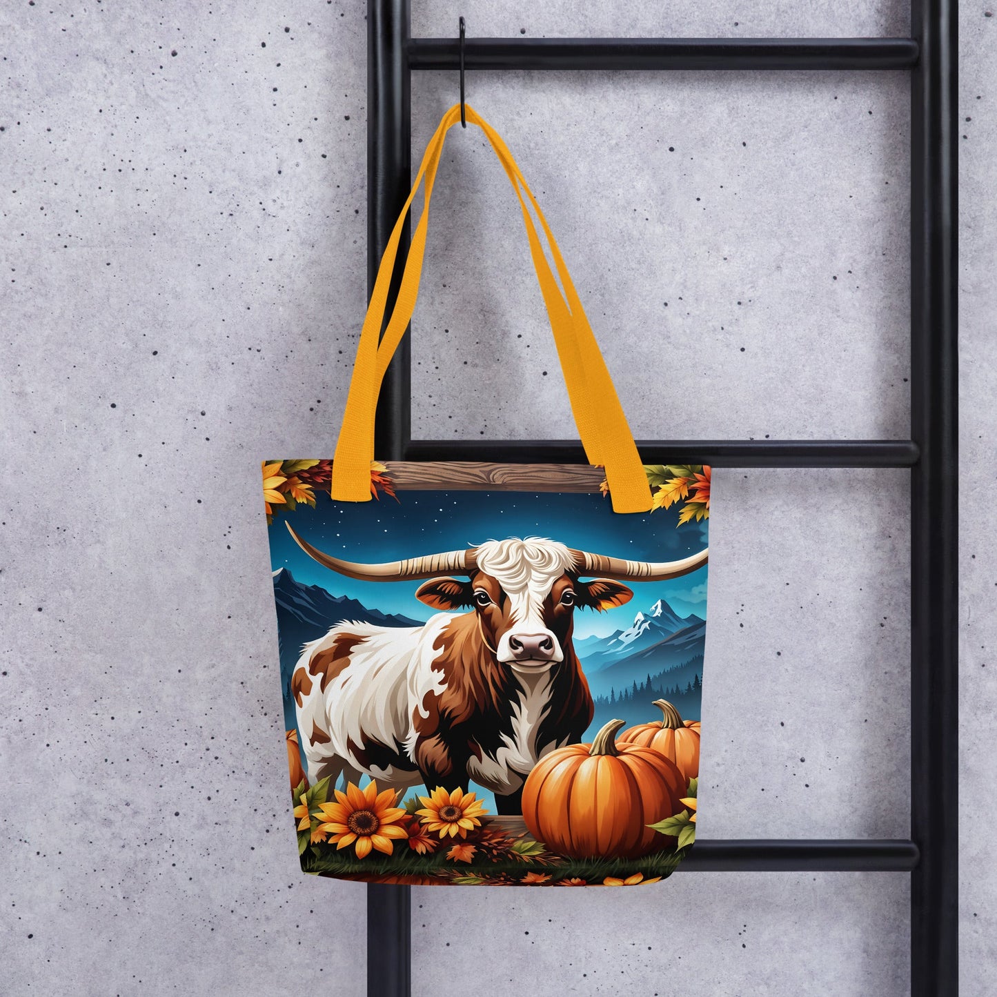 Autumn Longhorn Tote Bag - Tote Bags - Discovery Co.