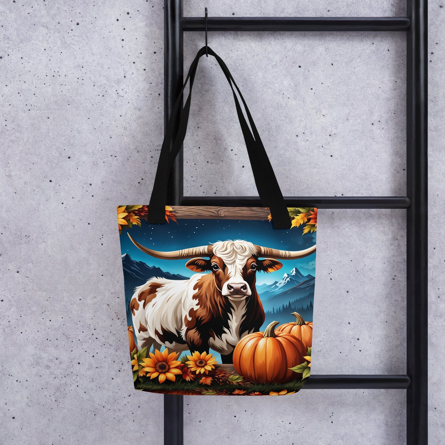 Autumn Longhorn Tote Bag - Tote Bags - Discovery Co.