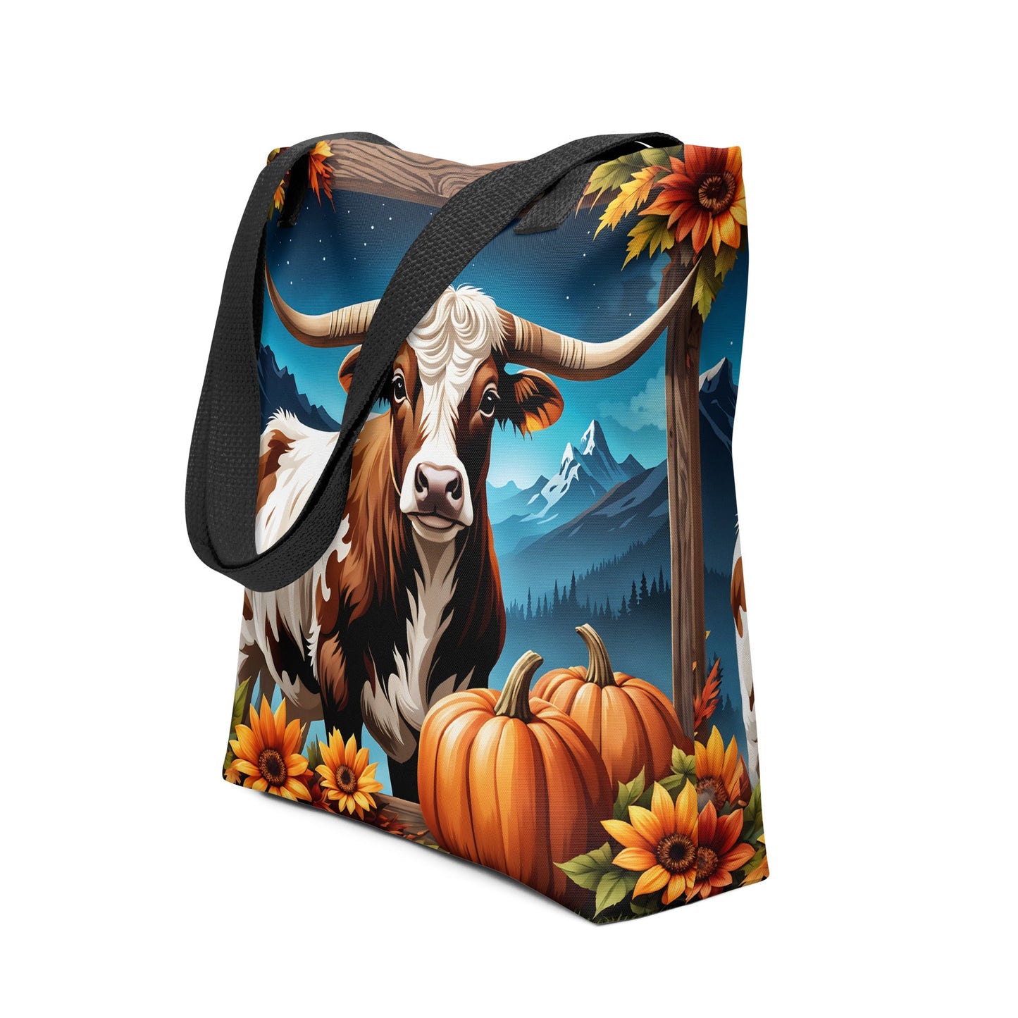 Autumn Longhorn Tote Bag - Tote Bags - Discovery Co.