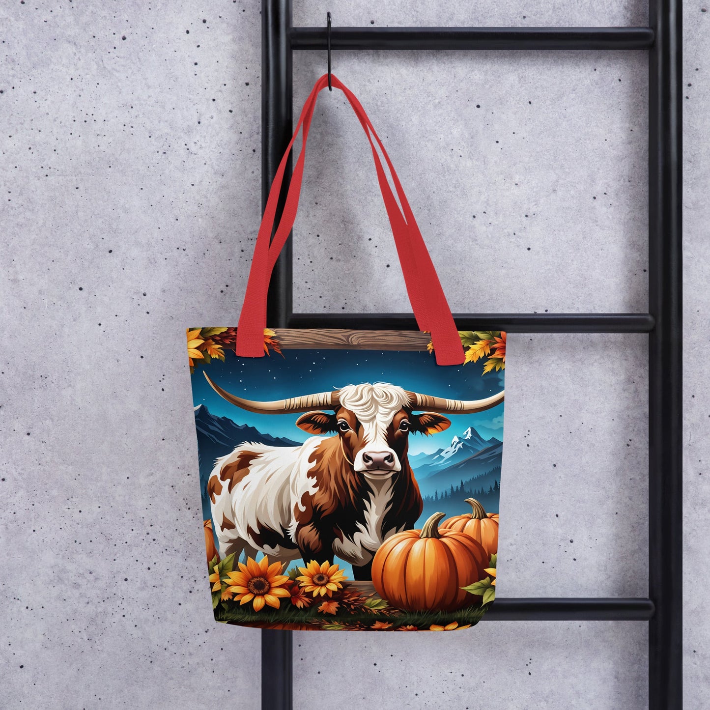 Autumn Longhorn Tote Bag - Tote Bags - Discovery Co.