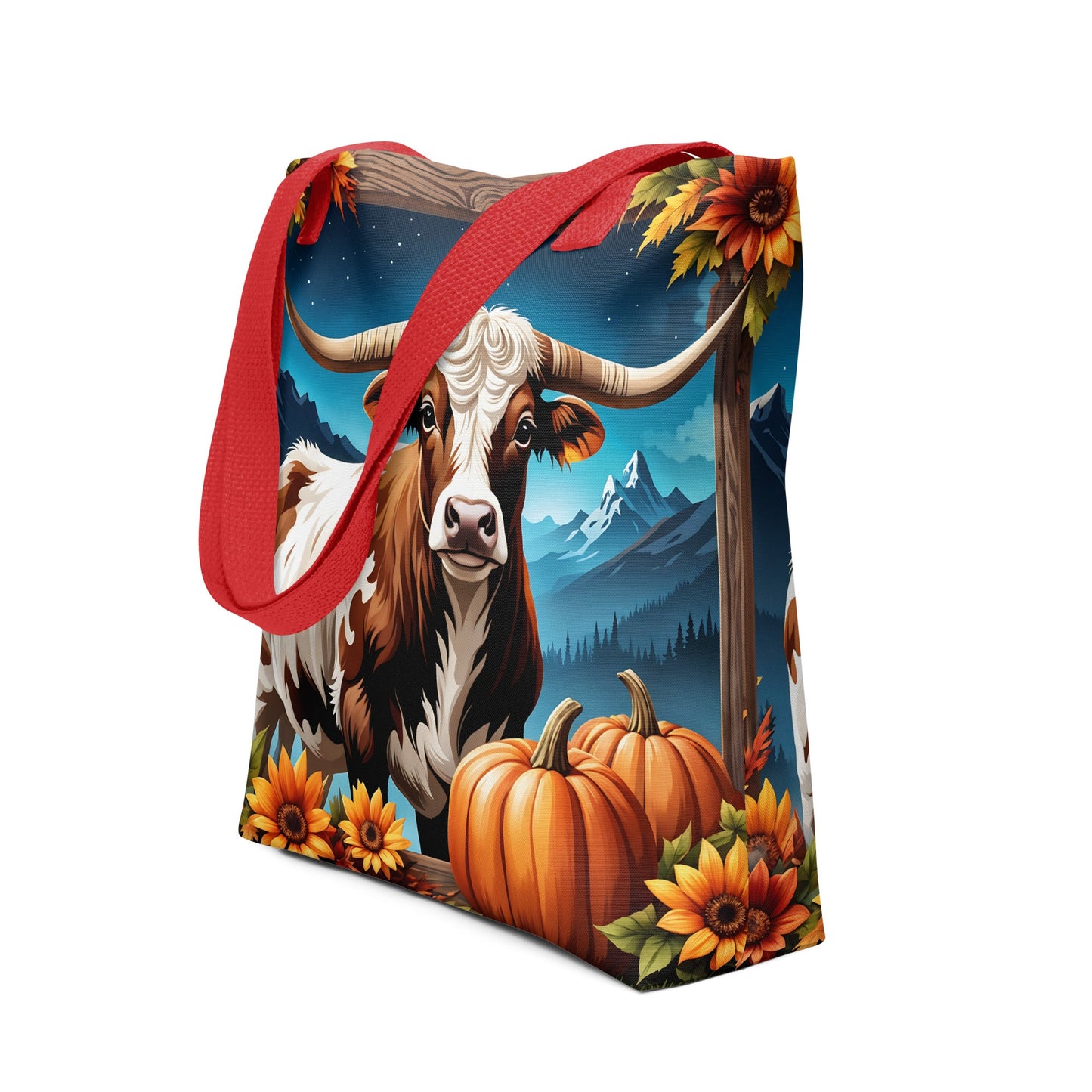 Autumn Longhorn Tote Bag - Tote Bags - Discovery Co.
