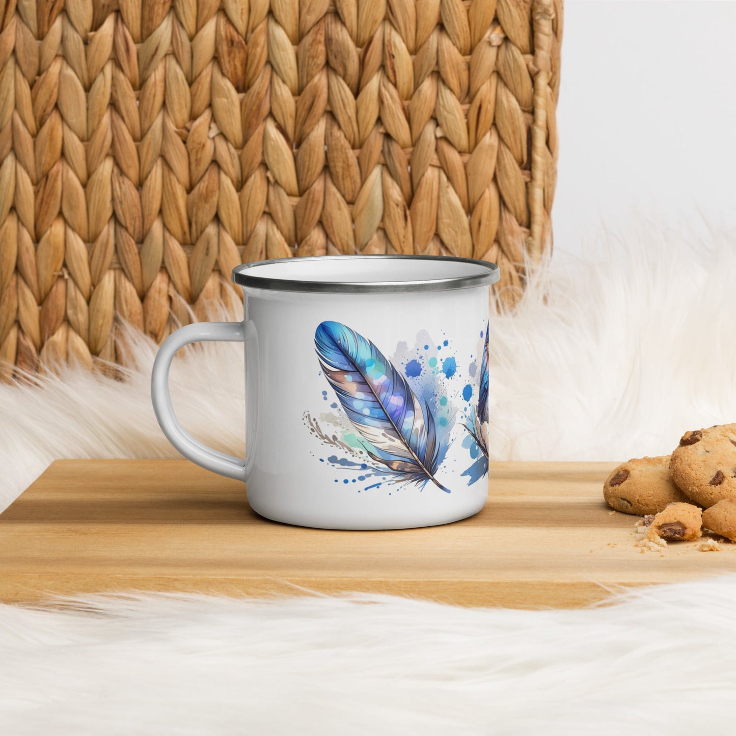 Baby Bird Watercolor Art Enamel Mug - Mugs - Discovery Co.