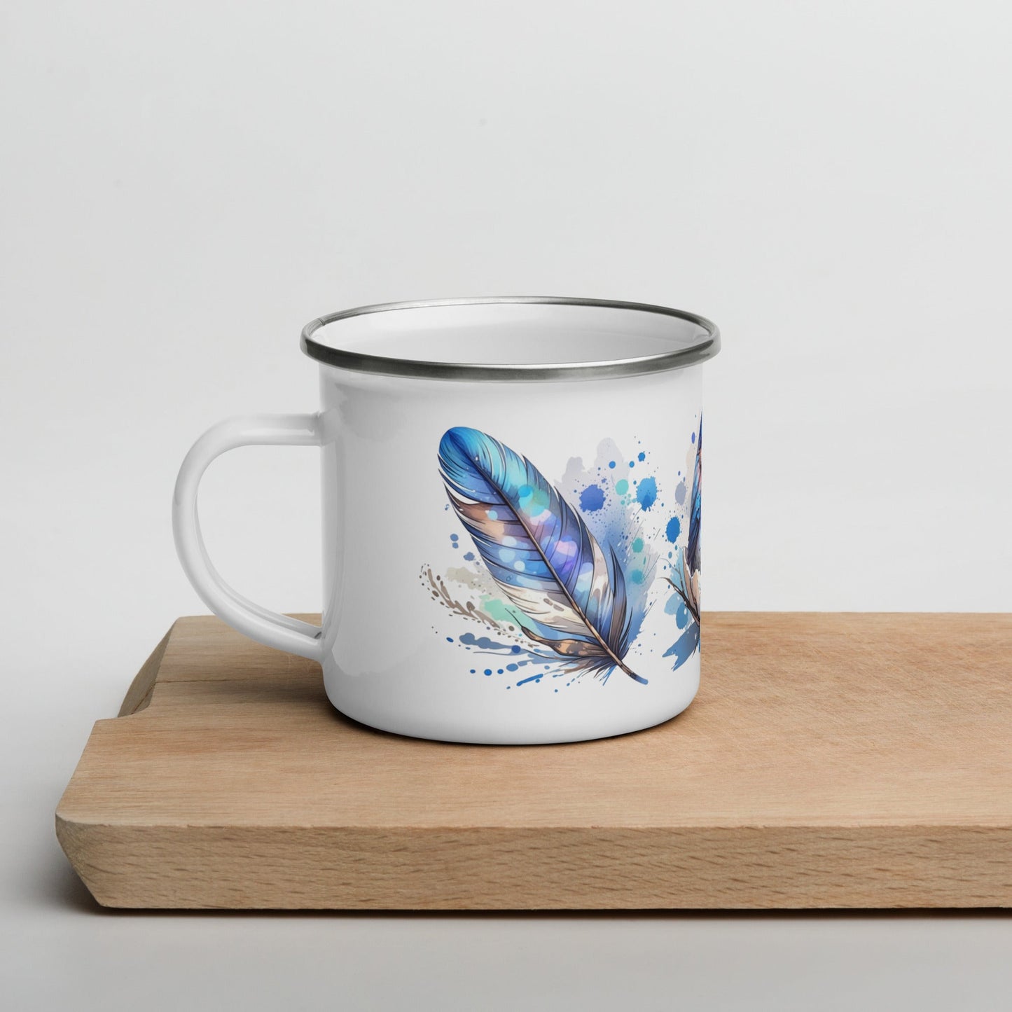 Baby Bird Watercolor Art Enamel Mug - Mugs - Discovery Co.