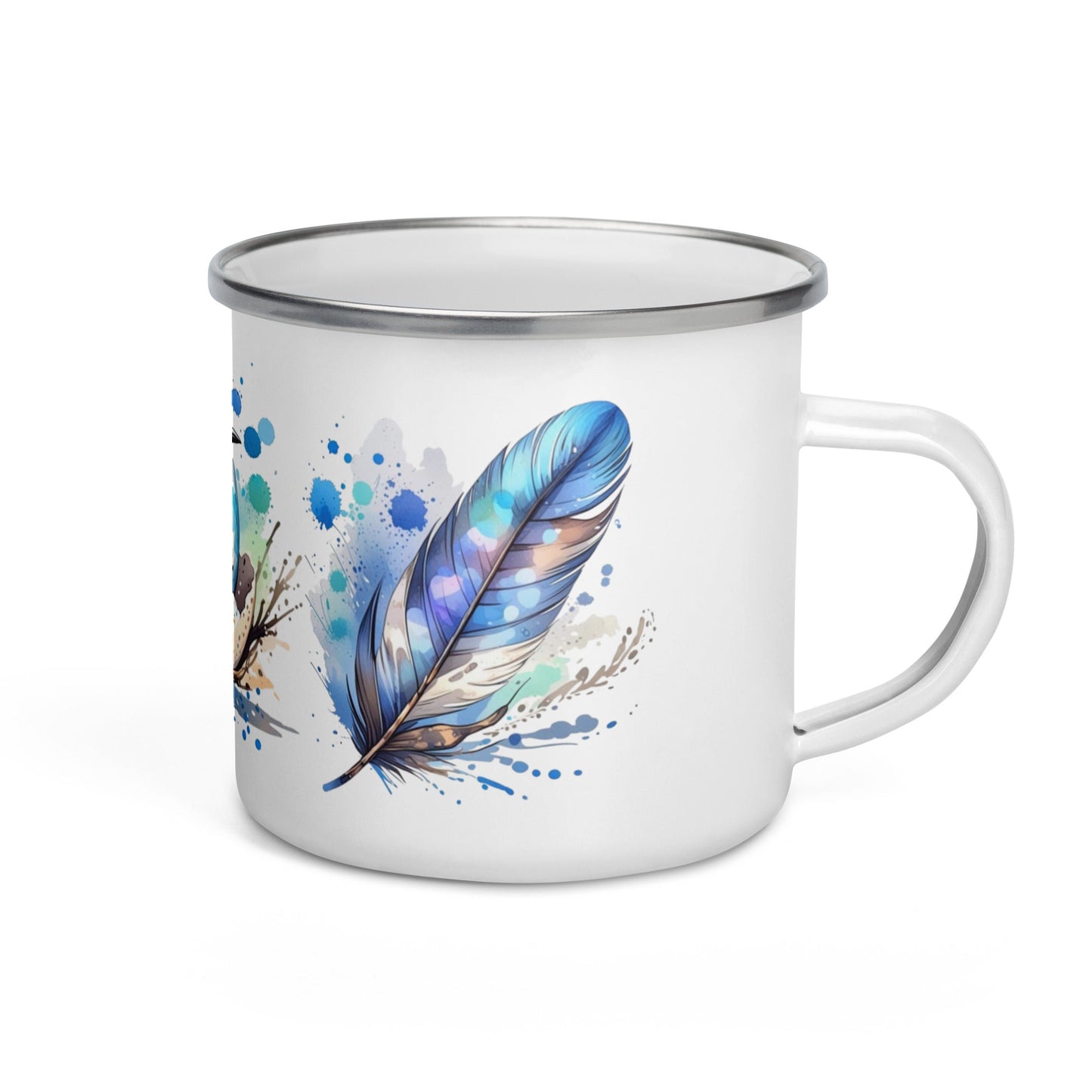 Baby Bird Watercolor Art Enamel Mug - Mugs - Discovery Co.