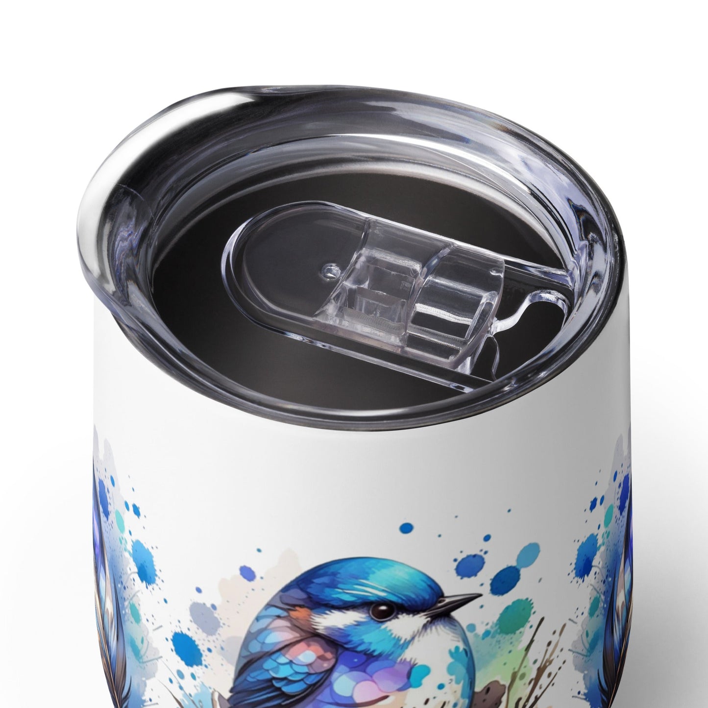 Baby Bird Watercolor Art Stainless Steel Wine Tumbler - Steel Tumbler - Discovery Co.