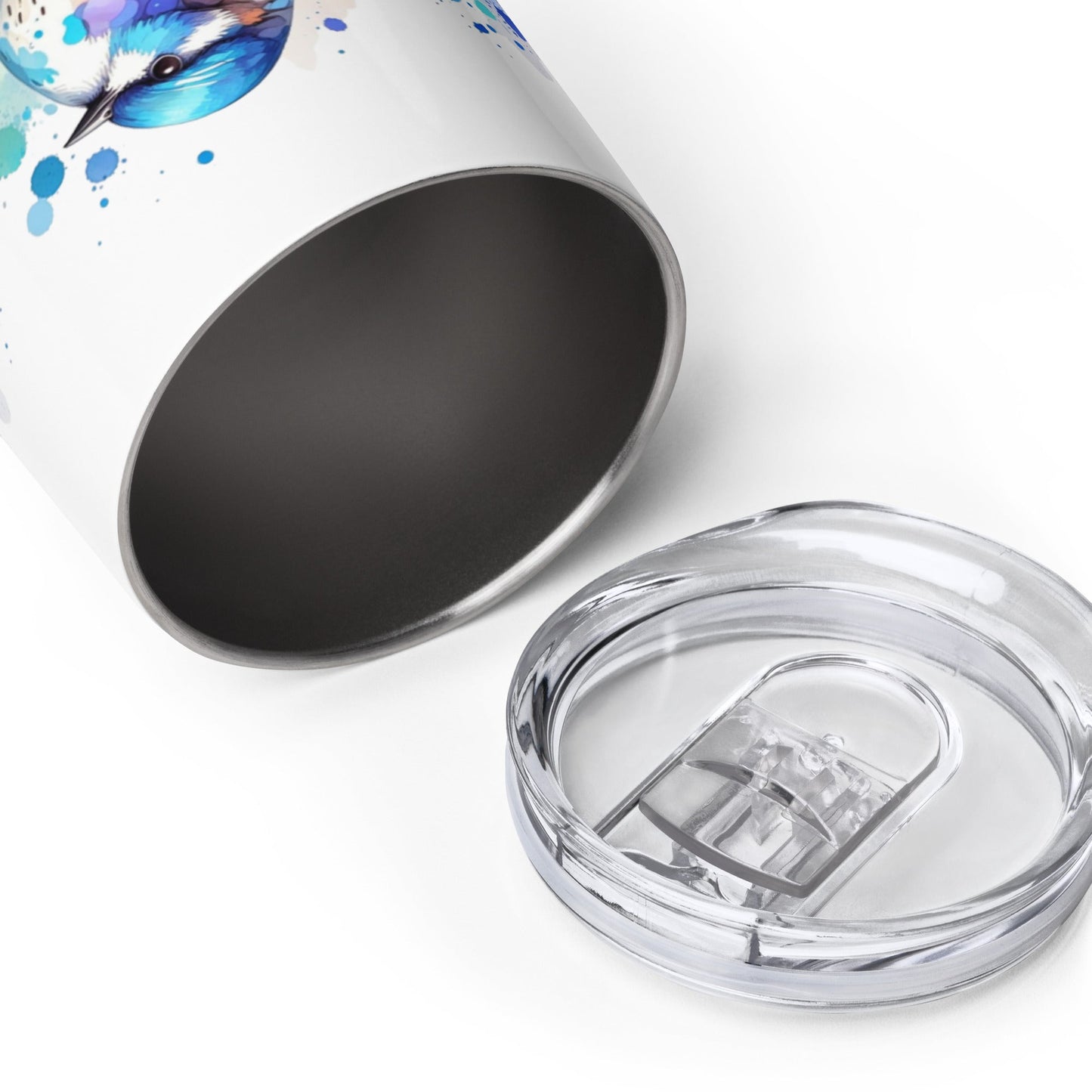 Baby Bird Watercolor Art Stainless Steel Wine Tumbler - Steel Tumbler - Discovery Co.