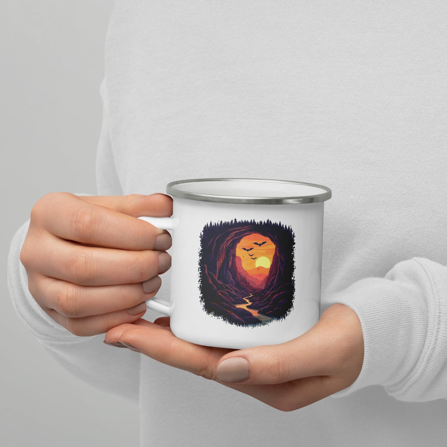 Bat Cave Enamel Mug - Mugs - Discovery Co.