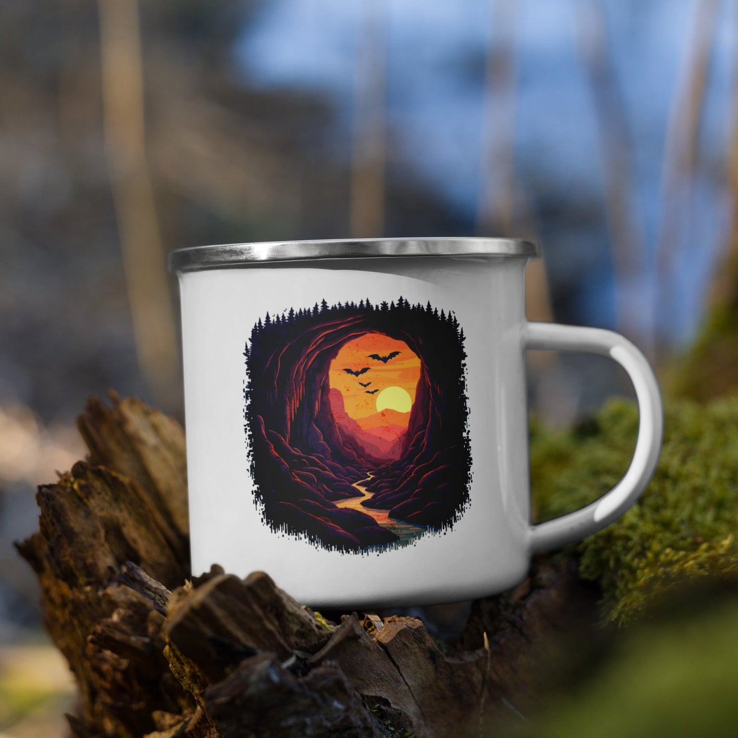 Bat Cave Enamel Mug - Mugs - Discovery Co.
