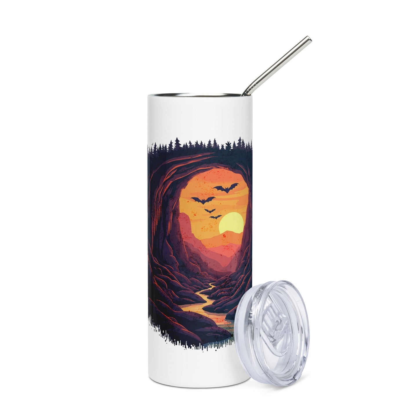 Bat Cave Stainless Steel Tumbler - Steel Tumbler - Discovery Co.