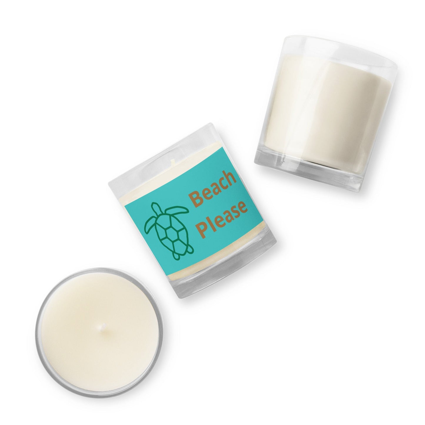 Beach Please Glass Jar Soy Wax Candle - Candles - Discovery Co.