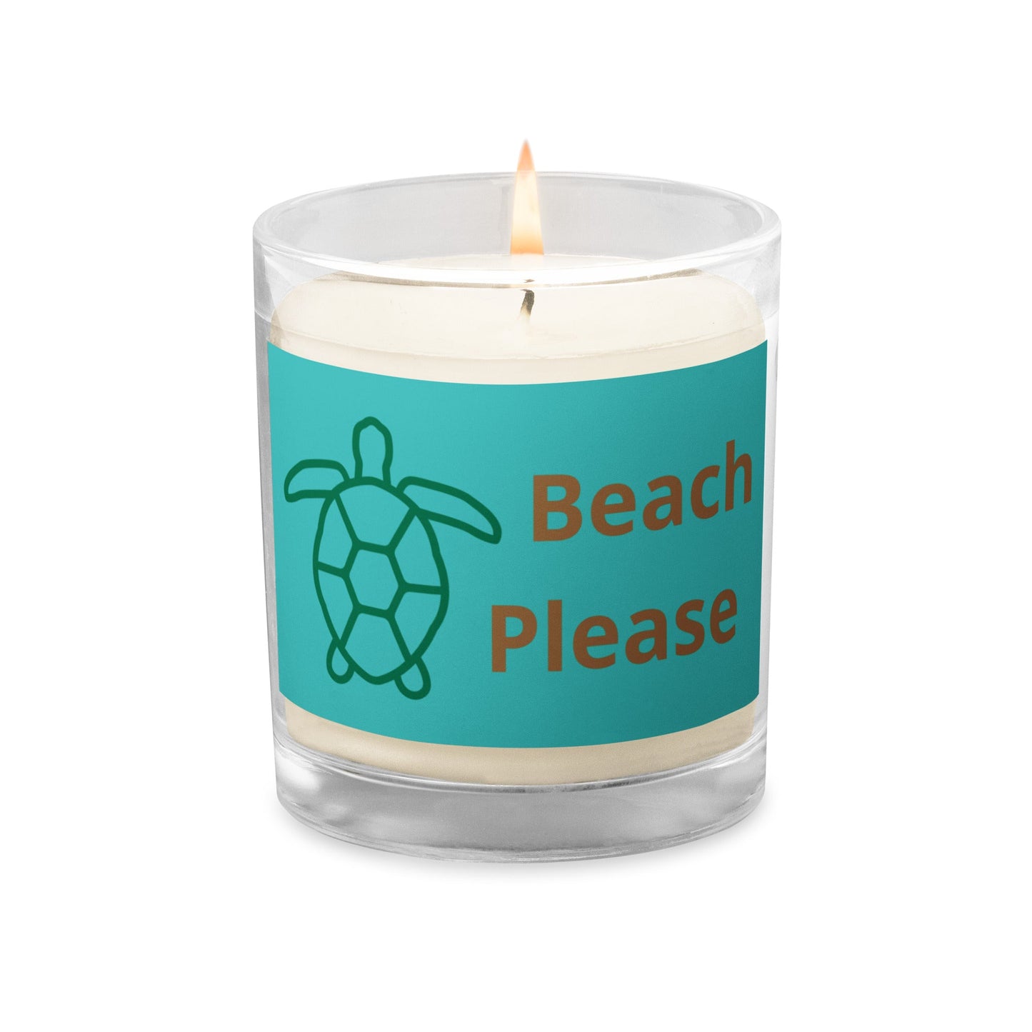 Beach Please Glass Jar Soy Wax Candle - Candles - Discovery Co.