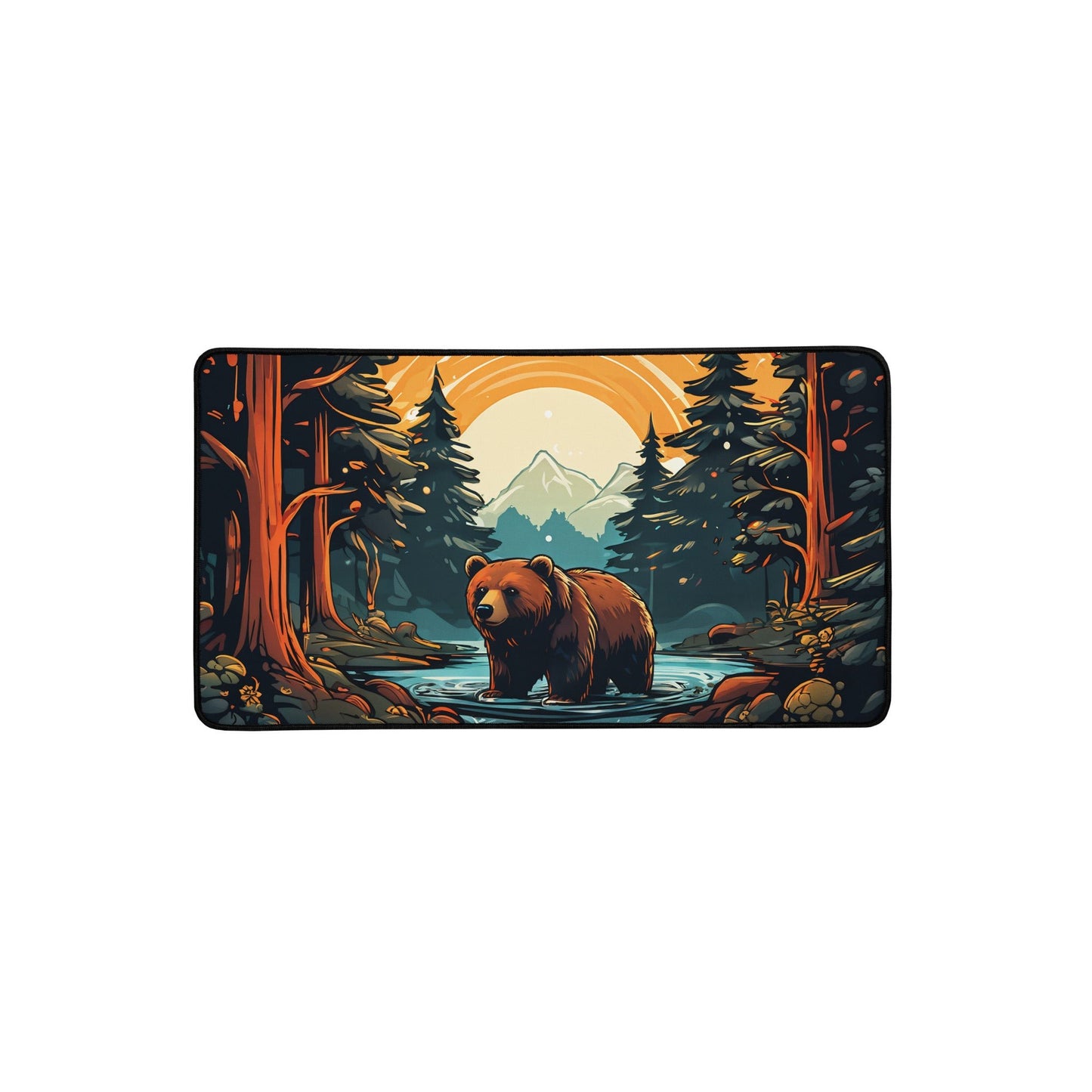 Bear In The Forest Desk Mat - Mouse Pads - Discovery Co.