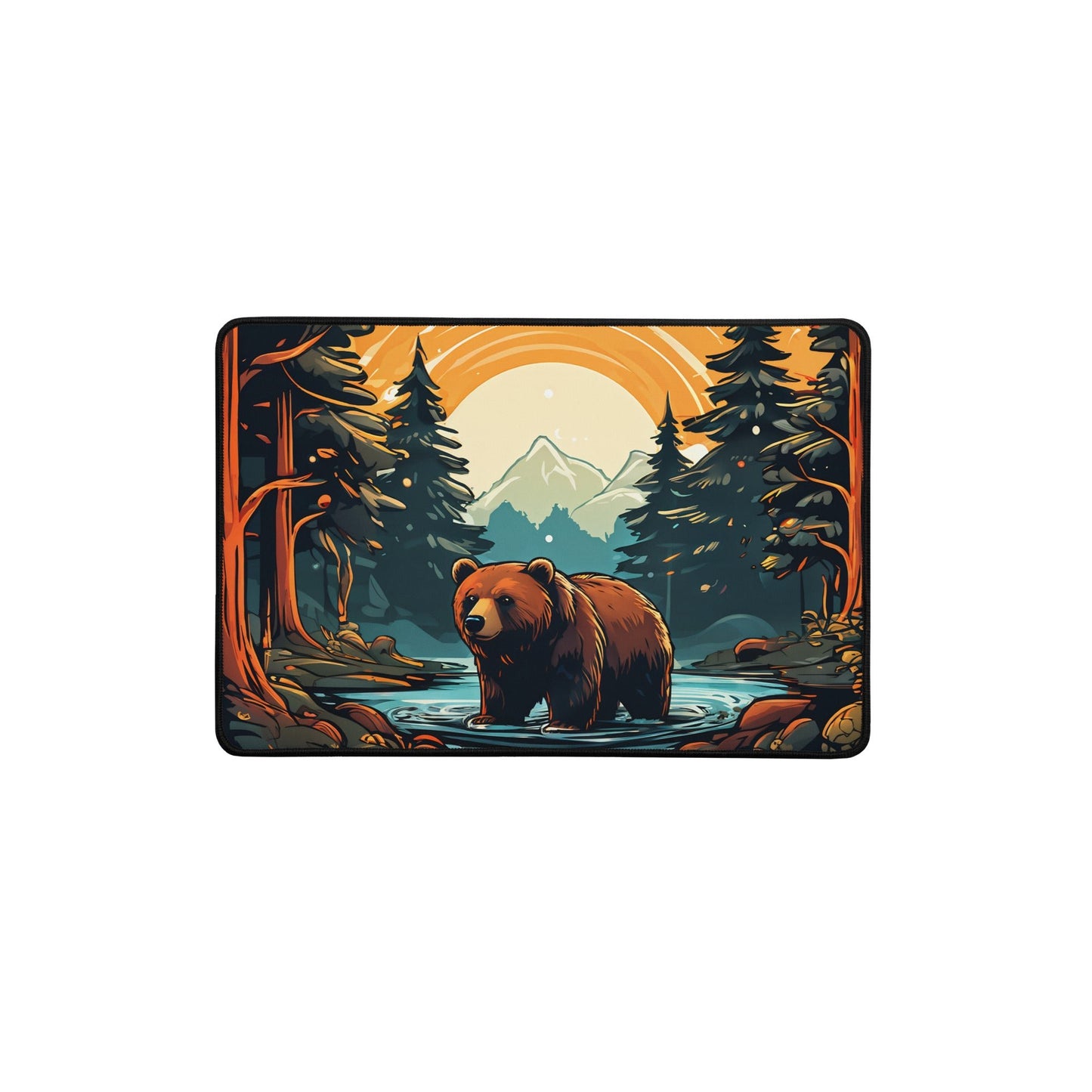 Bear In The Forest Desk Mat - Mouse Pads - Discovery Co.