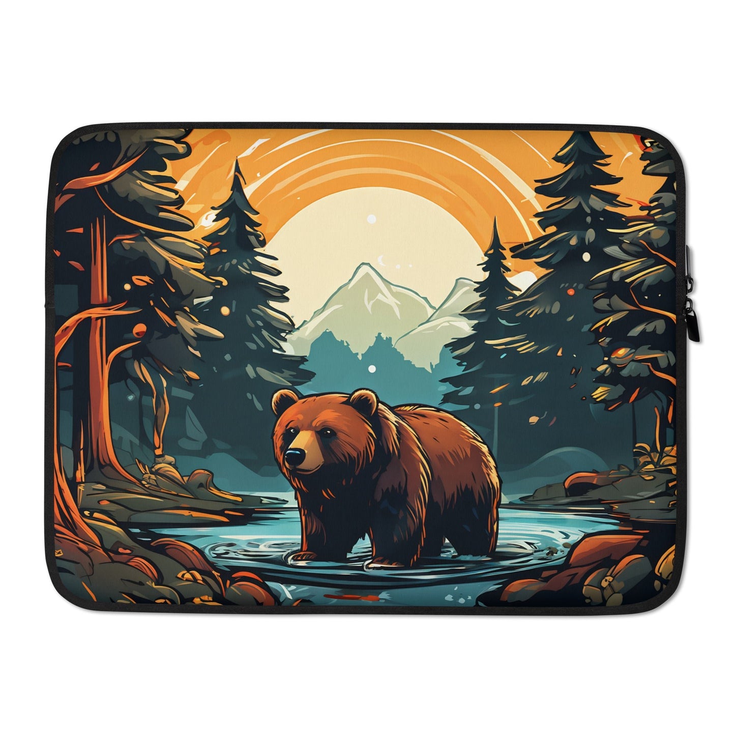 Bear In The Forest Laptop Sleeve - Laptop Cases - Discovery Co.