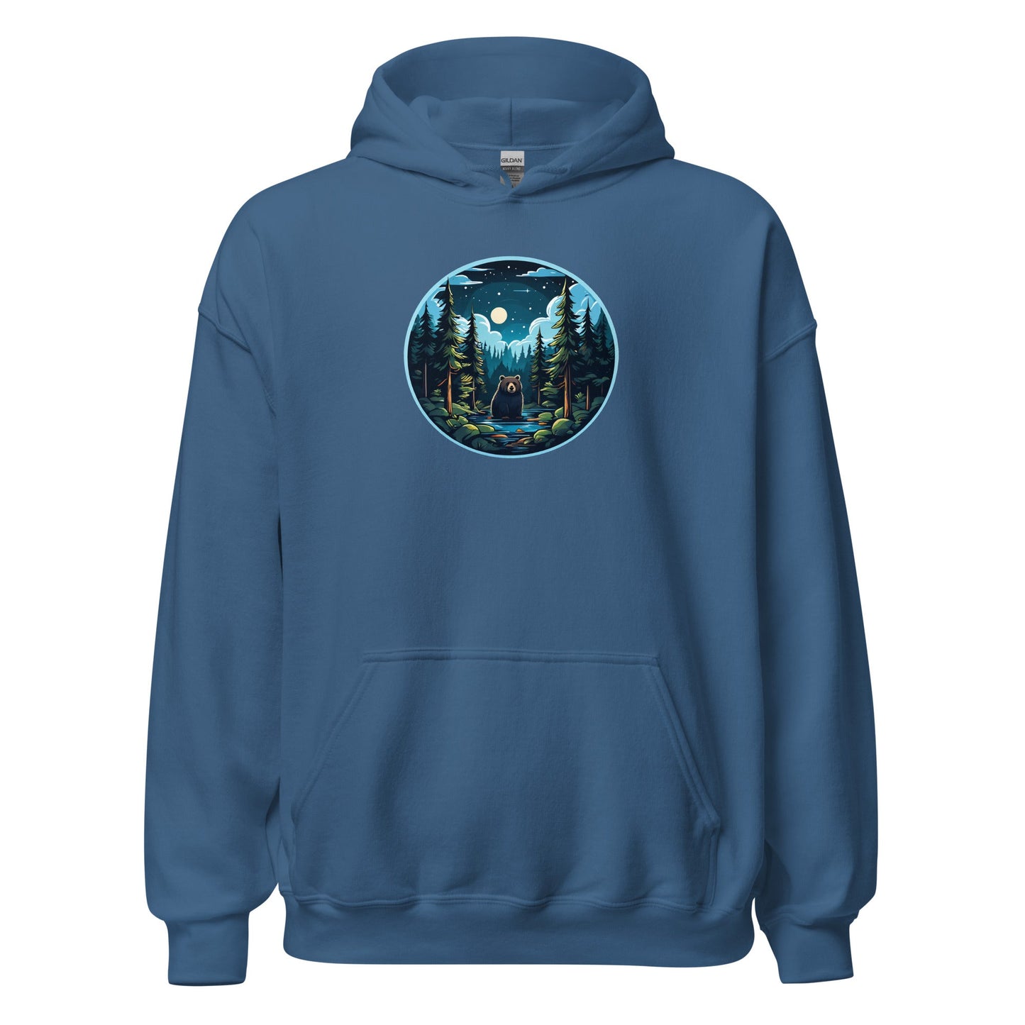 Bear In The River Men's (Unisex) Hoodie - Hoodies - Discovery Co.