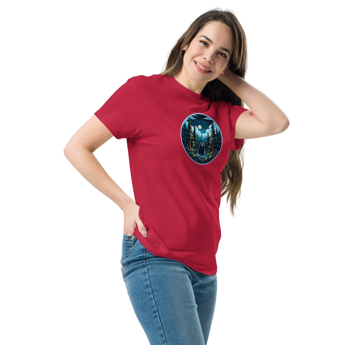 Bear In The River Women's (Unisex) Classic Tee - Women's Shirts - Discovery Co.
