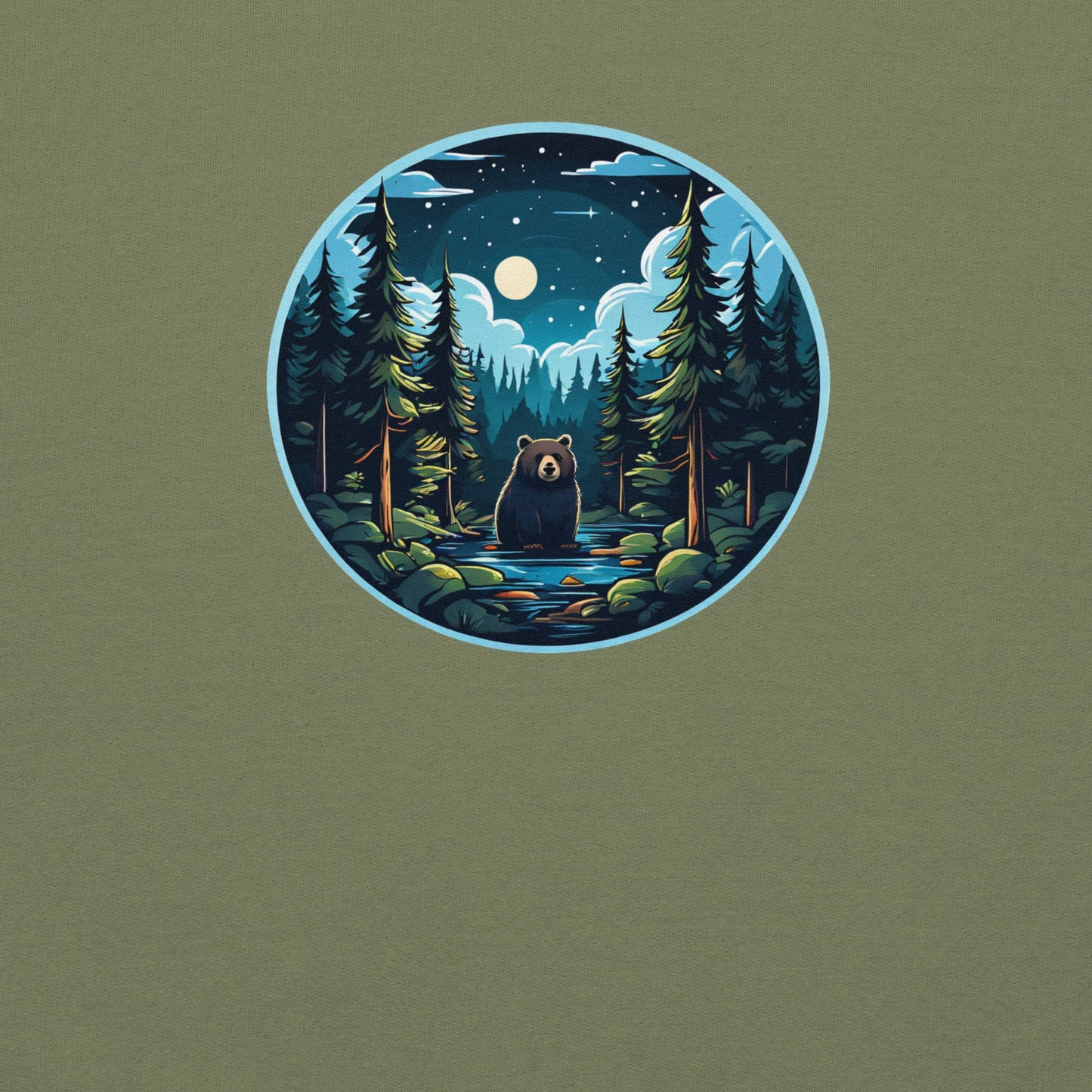 Bear In The River Women's (Unisex) Hoodie - Hoodies - Discovery Co.