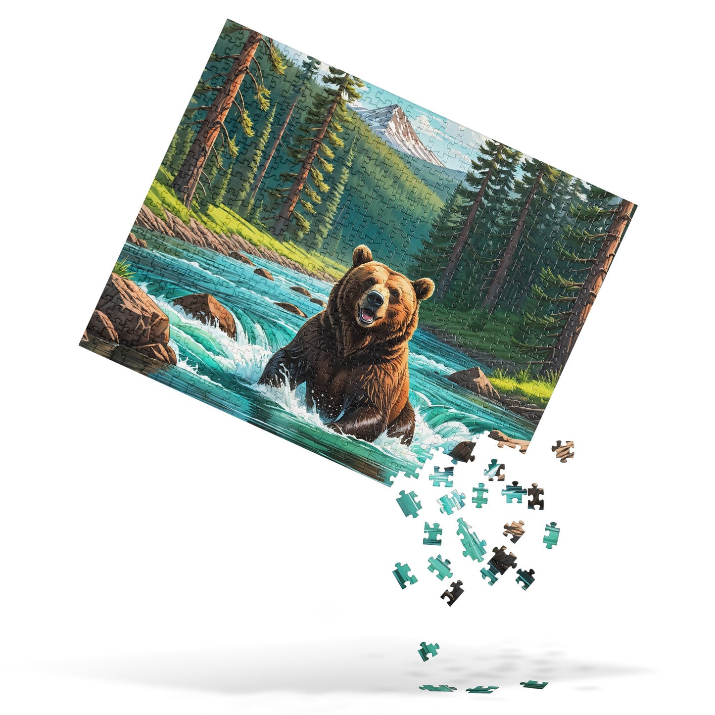 Bear Sitting In The River Jigsaw Puzzle - Puzzle - Discovery Co.