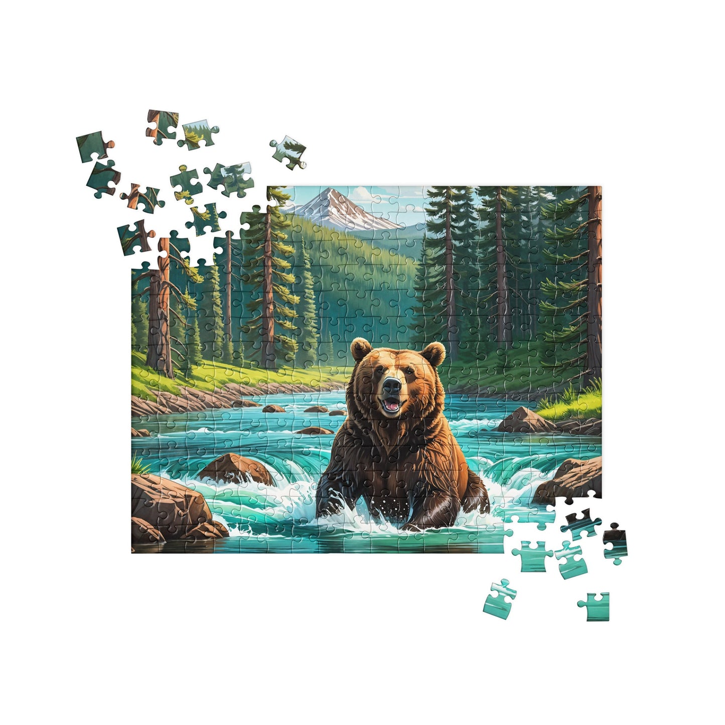 Bear Sitting In The River Jigsaw Puzzle - Puzzle - Discovery Co.