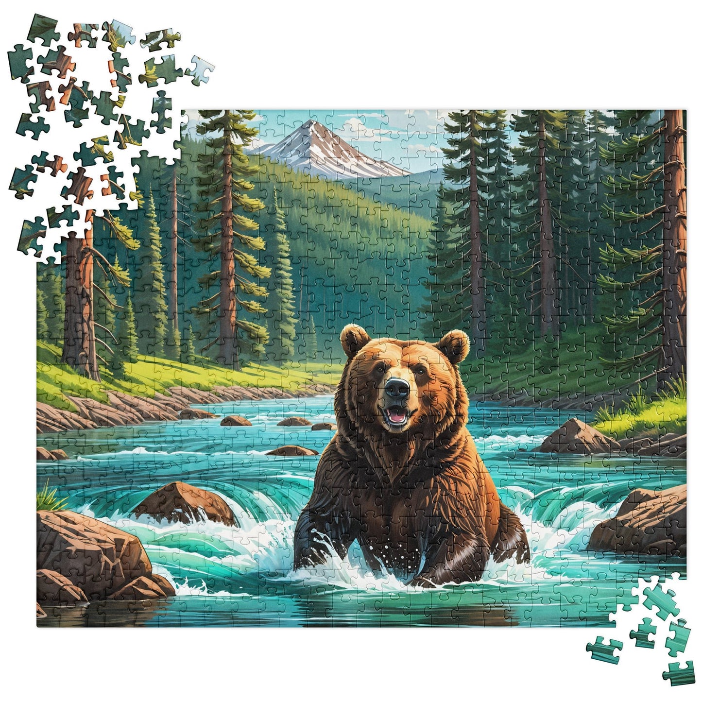 Bear Sitting In The River Jigsaw Puzzle - Puzzle - Discovery Co.