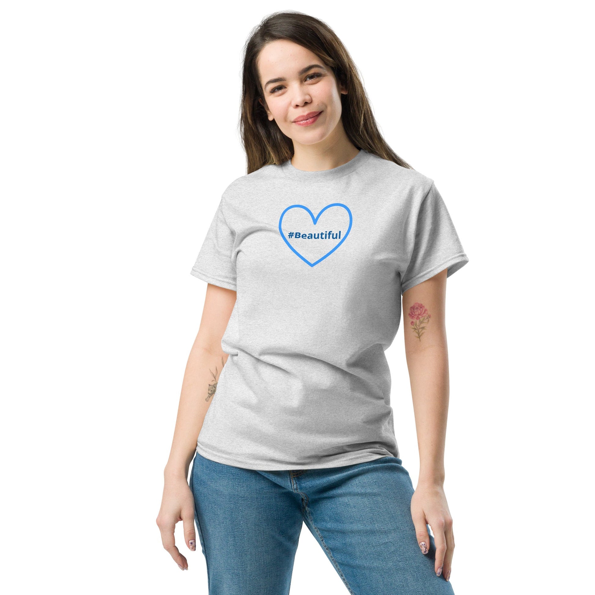 #Beautiful Blue Heart Women's (Unisex) Classic Tee - Women's Shirts - Discovery Co.