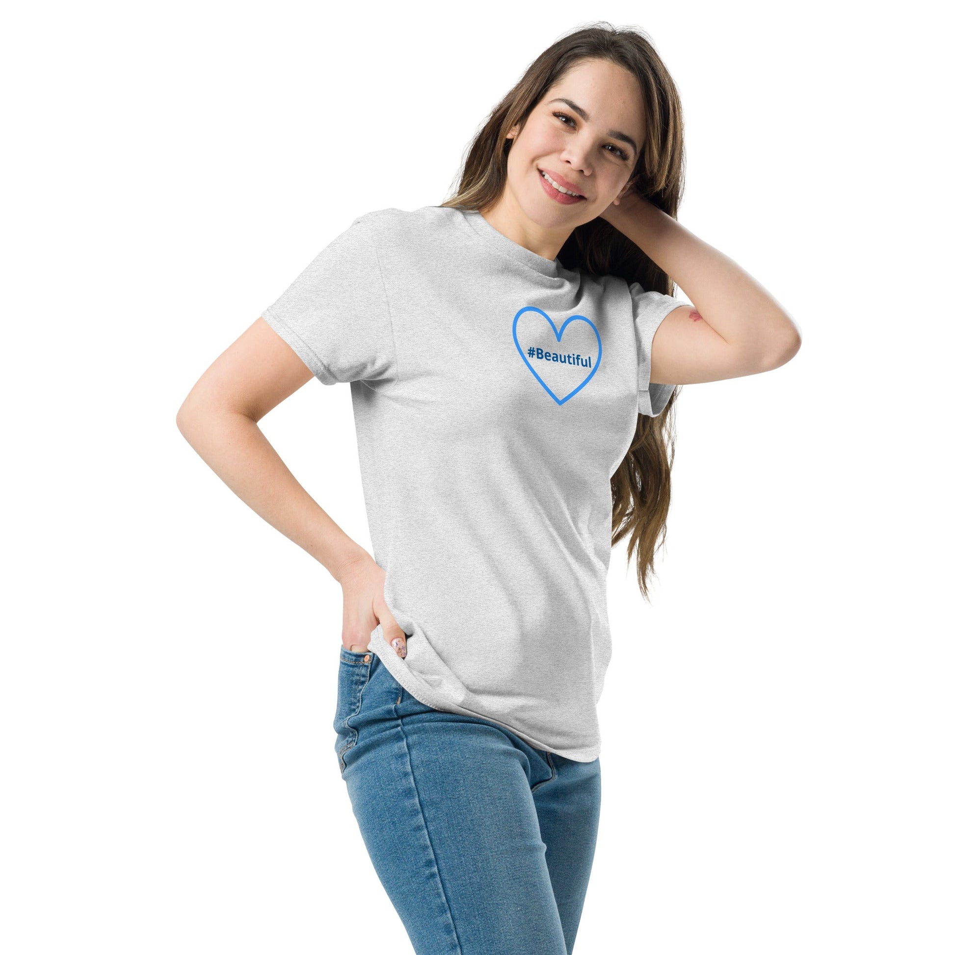 #Beautiful Blue Heart Women's (Unisex) Classic Tee - Women's Shirts - Discovery Co.