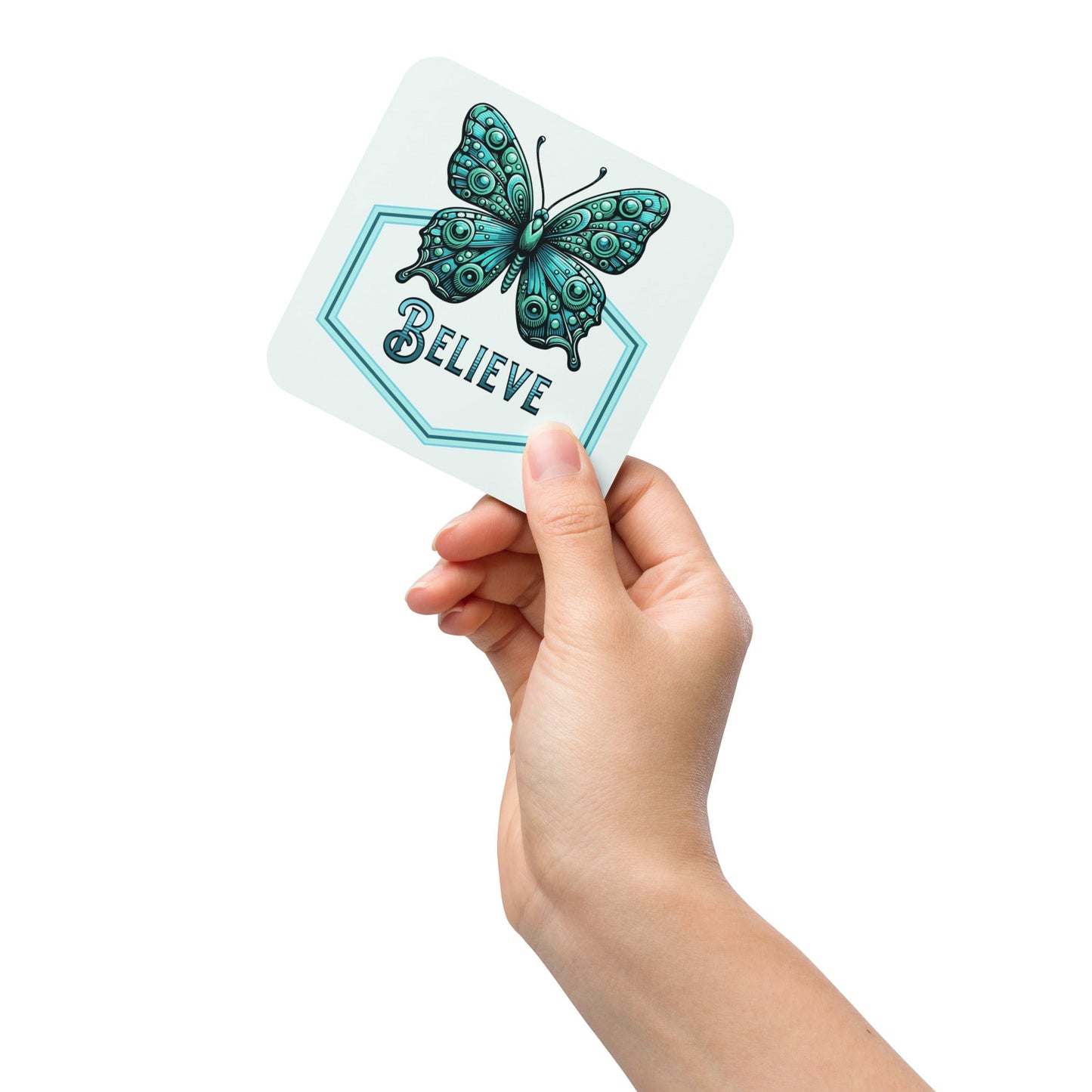 Believe - Butterfly Cork - Back Coaster - Coasters - Discovery Co.