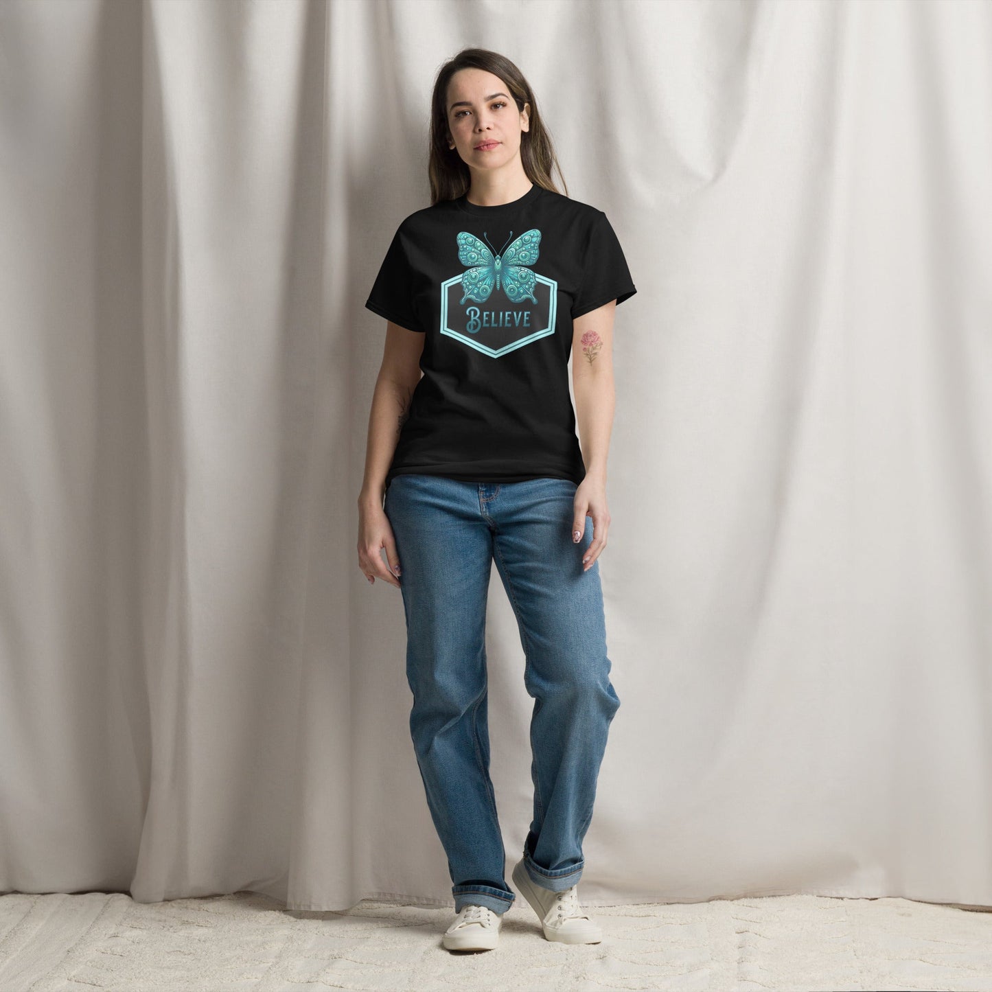 Believe - Butterfly II Women's (Unisex) Classic Tee - Women's Shirts - Discovery Co.