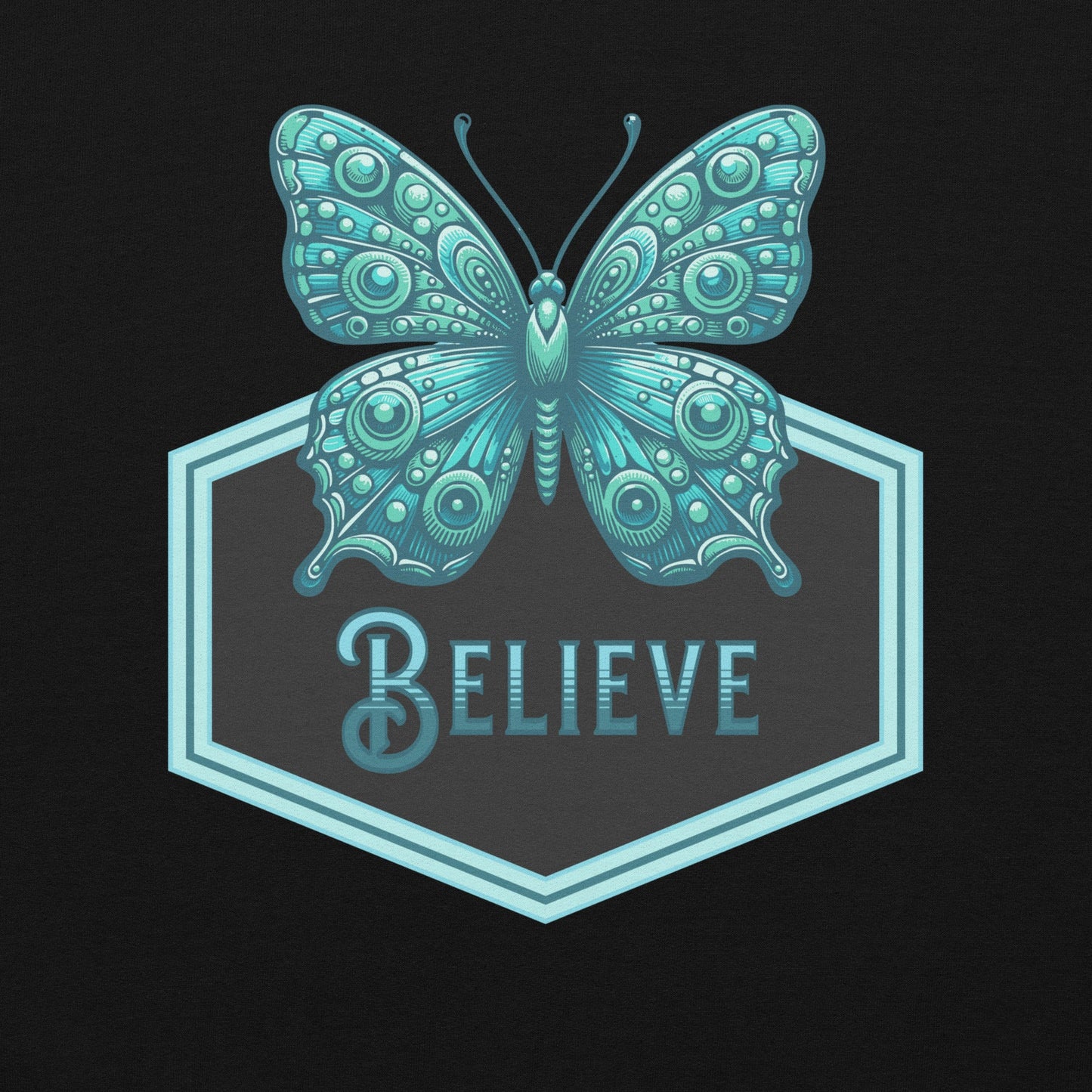 Believe - Butterfly II Women's (Unisex) Hoodie - Hoodies - Discovery Co.