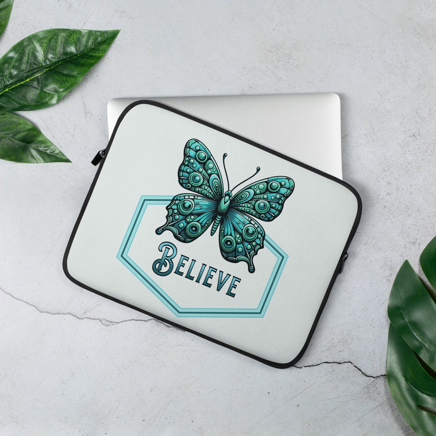 Believe - Butterfly Laptop Sleeve - Laptop Cases - Discovery Co.