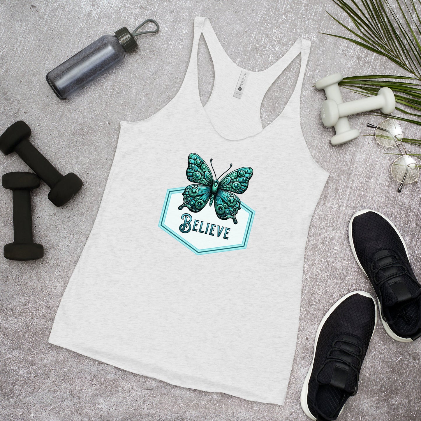 Believe - Butterfly Women's Racerback Tank - Women's Shirts - Discovery Co.