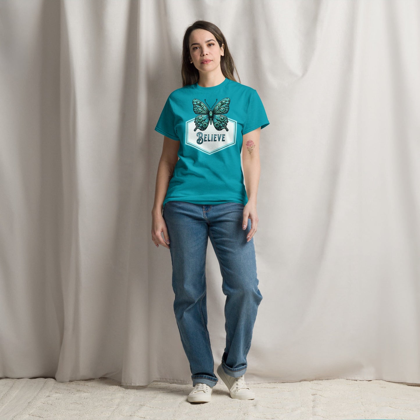 Believe - Butterfly Women's (Unisex) Classic Tee - Women's Shirts - Discovery Co.