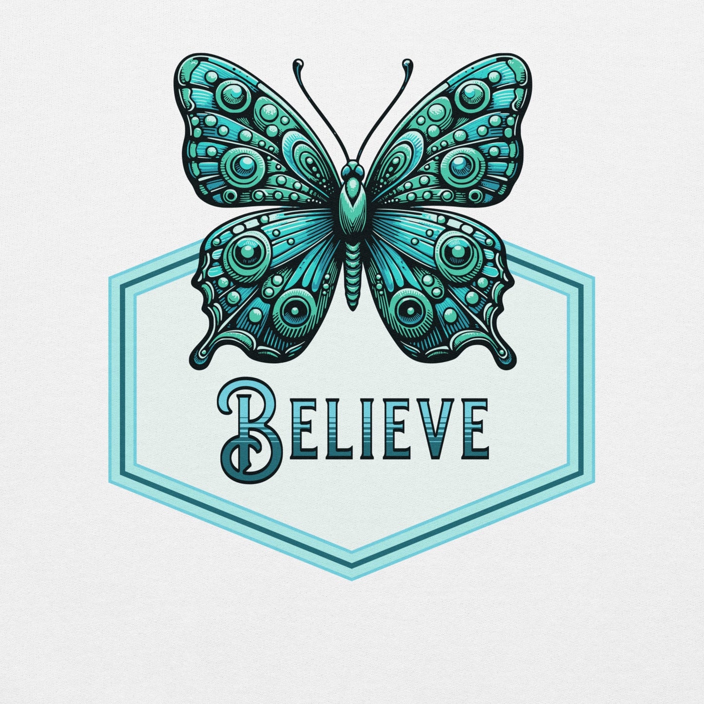 Believe - Butterfly Women's (Unisex) Hoodie - Discovery Co.